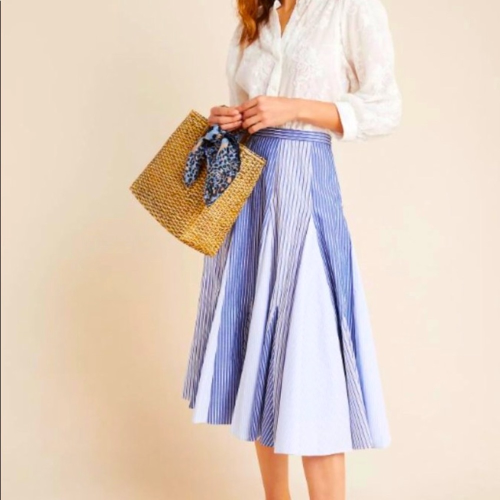 Maeve by Anthropologie striped skirt